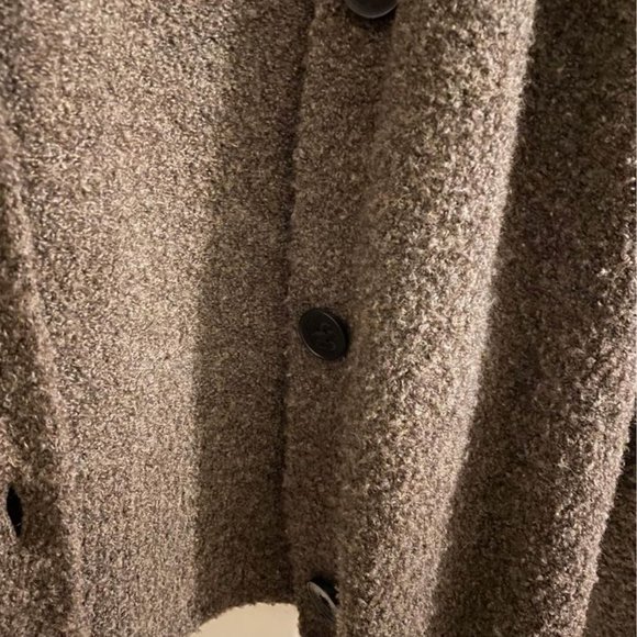 Frank and Oak Seawool Cardigan in Chocolate (Small) - Picture 2 of 4